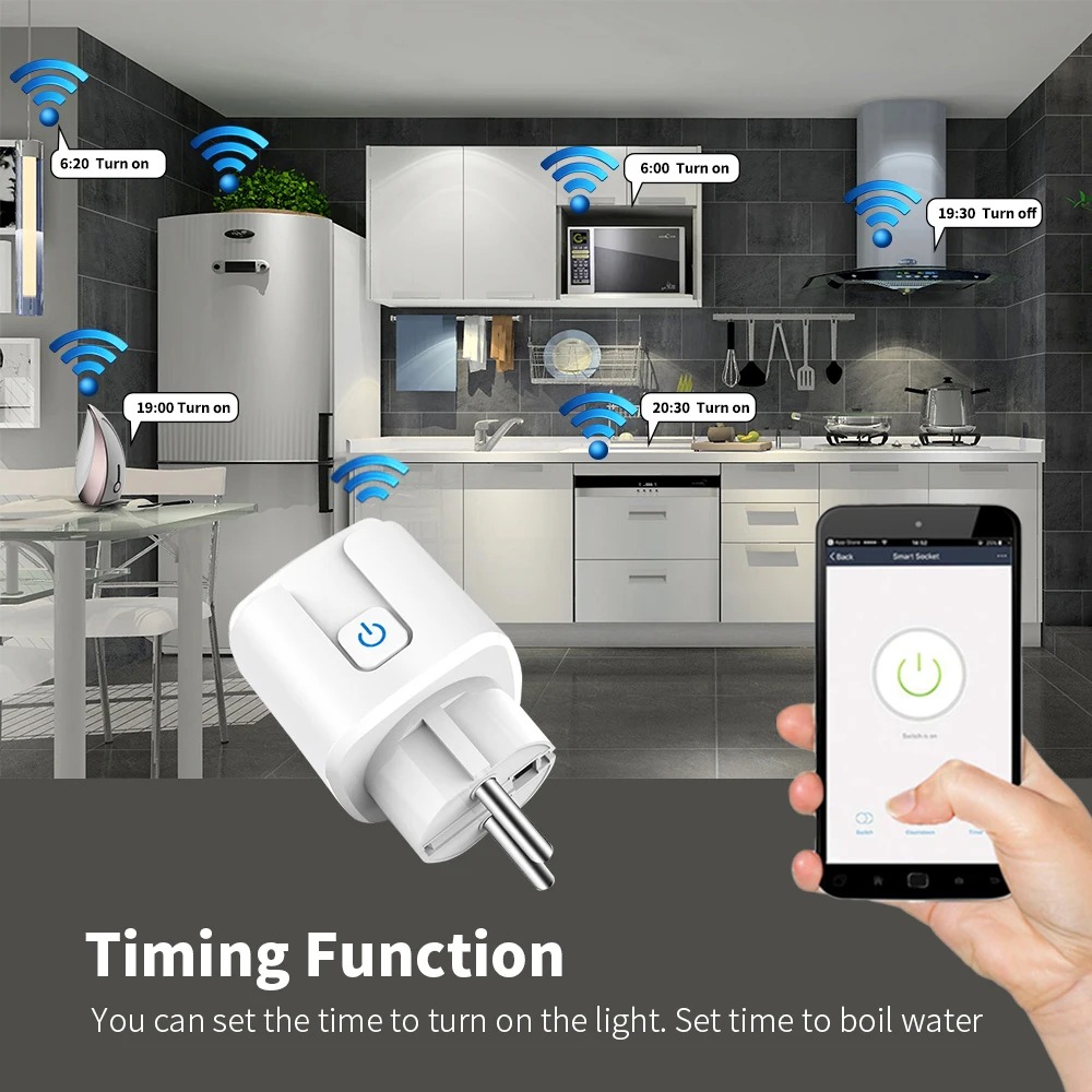 Controlling devices by using the Tuya Wifi Smart Plug's timing function