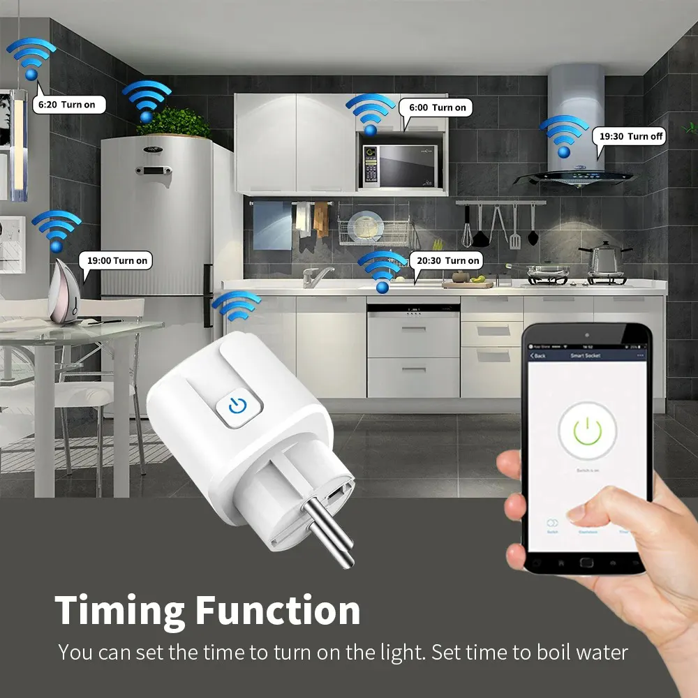 Digit Shop Wifi Smart Plug can be control by Timing function